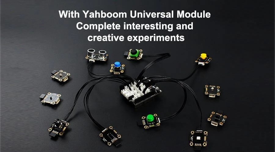 Yahboom 1PCs PH2.0 Cable 3P/4P/6P 20cm Black and White Terminal Line Special for Smart Sensor Module