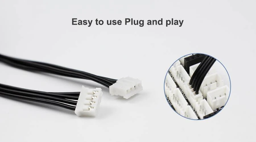 Yahboom 1PCs PH2.0 Cable 3P/4P/6P 20cm Black and White Terminal Line Special for Smart Sensor Module
