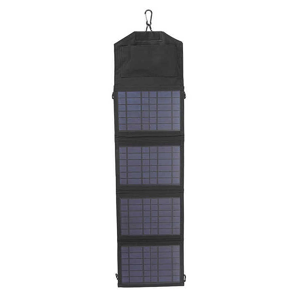 14W 5V Foldable Solar Panel Charger Dual USB Portable Solar Charging Bag for Outdoor Travelling Camping Solar Power Bank