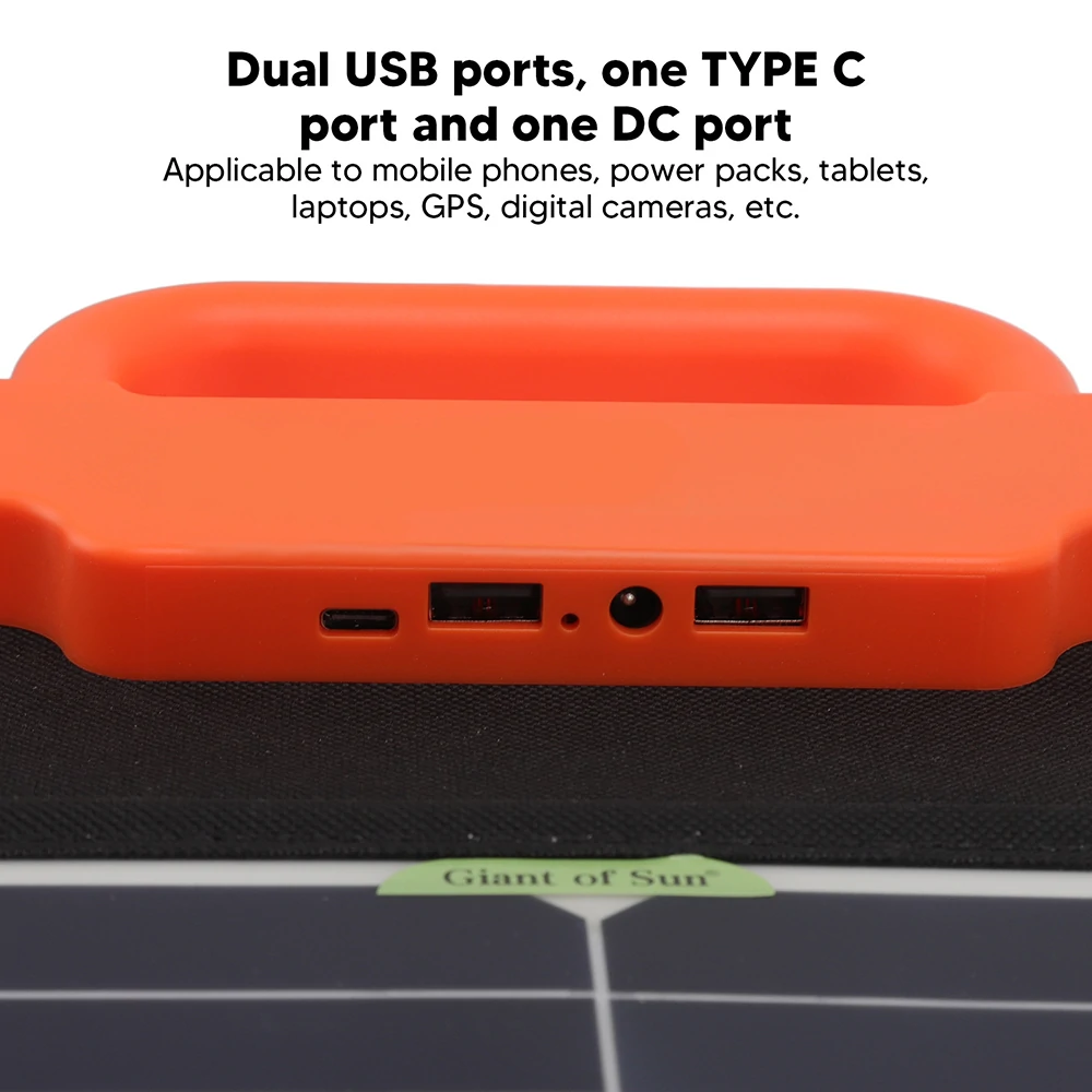 Portable Solar Panel 50W 18V Solar Battery Charger Foldable with DC Output PD Type-c QC3.0 QC2.0 PD AFC FCP SFPP Solar Generator