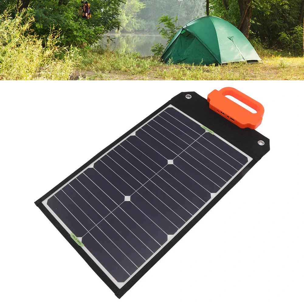 Portable Solar Panel 50W 18V Solar Battery Charger Foldable with DC Output PD Type-c QC3.0 QC2.0 PD AFC FCP SFPP Solar Generator