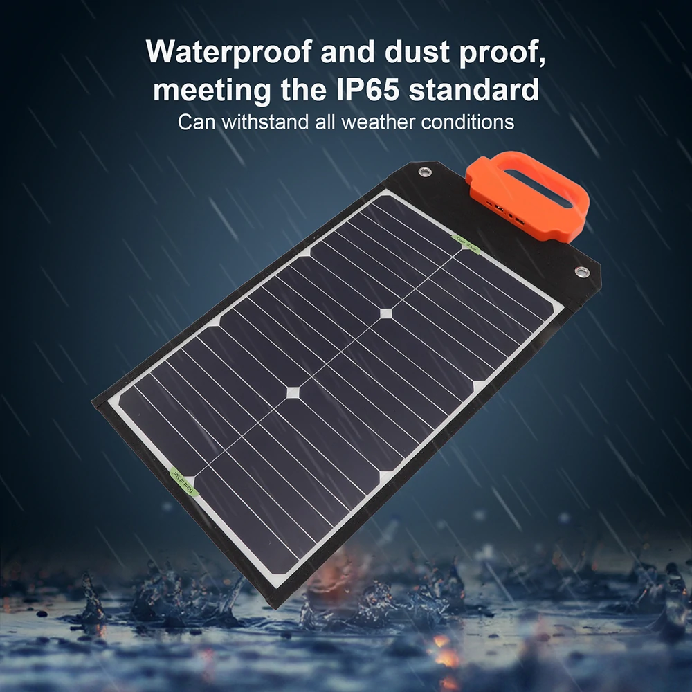 Portable Solar Panel 50W 18V Solar Battery Charger Foldable with DC Output PD Type-c QC3.0 QC2.0 PD AFC FCP SFPP Solar Generator