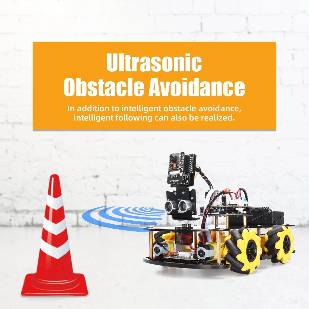 Robot Starter Kit For Arduino Programming with APP x ESP32 Camera and Codes Learning Develop Skill Smart Automation Kit