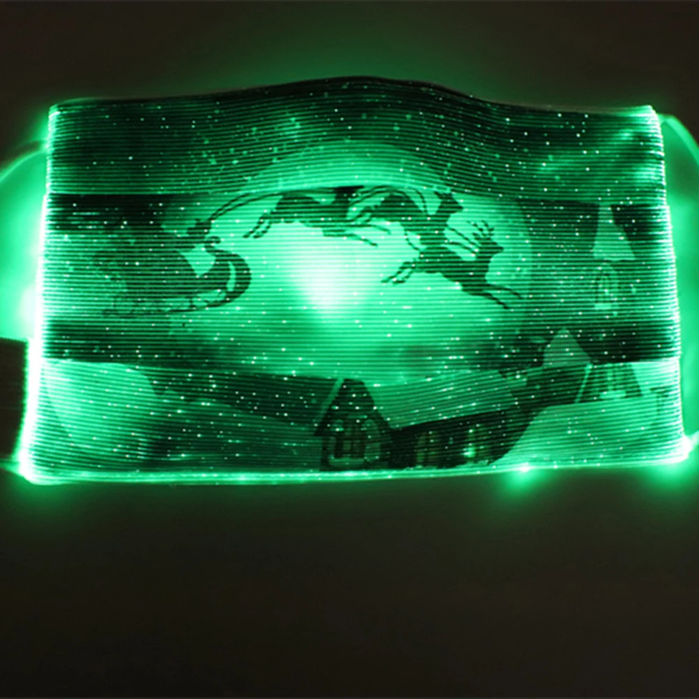 Christmas Face Mask LED Luminous EL Mask For Decoration Festive Party