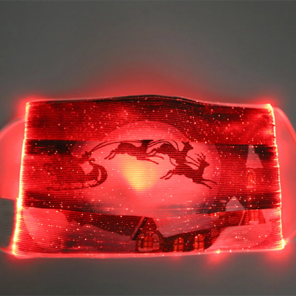 Christmas Face Mask LED Luminous EL Mask For Decoration Festive Party