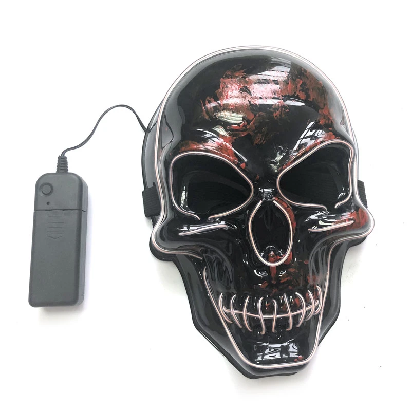 Halloween LED Mask Skull Glowing Mask Cold Light Mask Party EL Mask Light Up Masks Glow In Dark