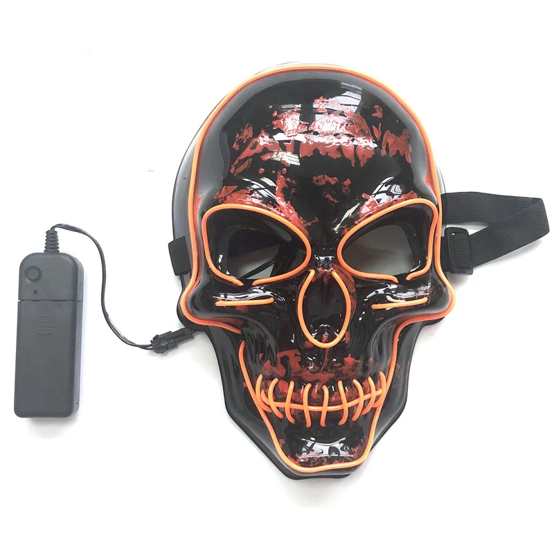 Halloween LED Mask Skull Glowing Mask Cold Light Mask Party EL Mask Light Up Masks Glow In Dark