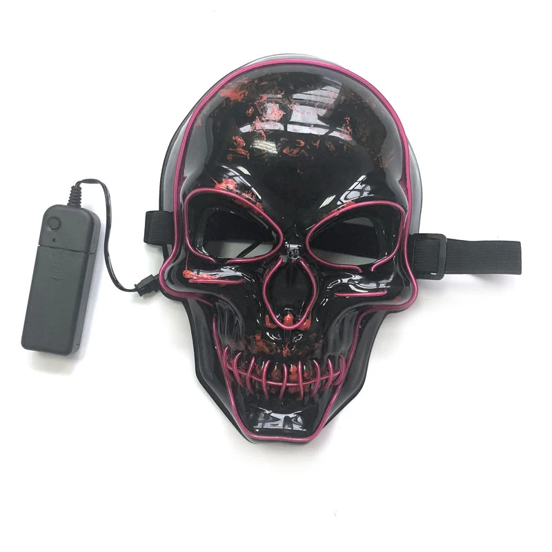 Halloween LED Mask Skull Glowing Mask Cold Light Mask Party EL Mask Light Up Masks Glow In Dark
