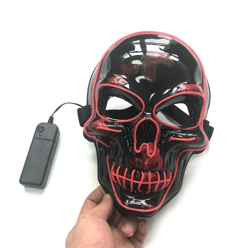 Halloween LED Mask Skull Glowing Mask Cold Light Mask Party EL Mask Light Up Masks Glow In Dark