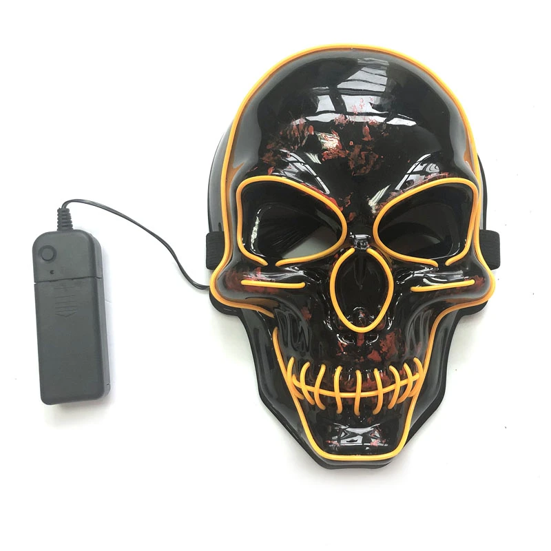 Halloween LED Mask Skull Glowing Mask Cold Light Mask Party EL Mask Light Up Masks Glow In Dark